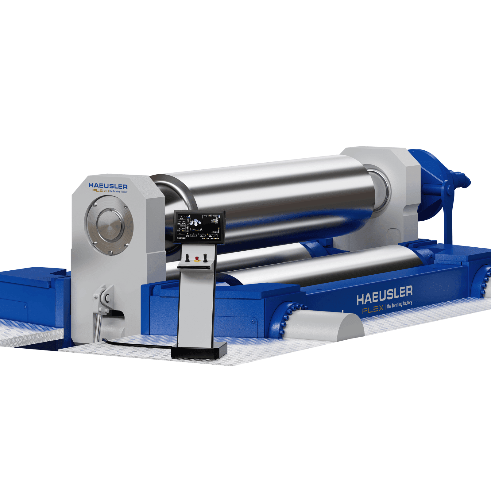 Haeusler FLEX 3-rollen plaatwals voor plaatbewerking