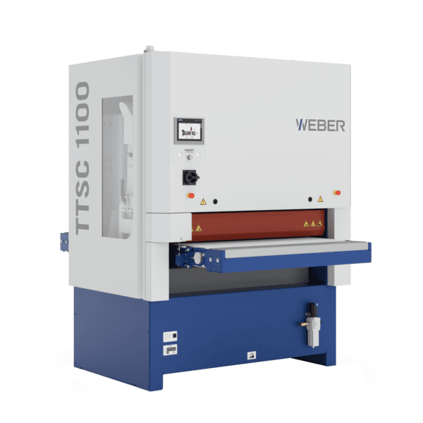 Weber TTSC ontbraam- en slijpmachine voor plaatbewerking